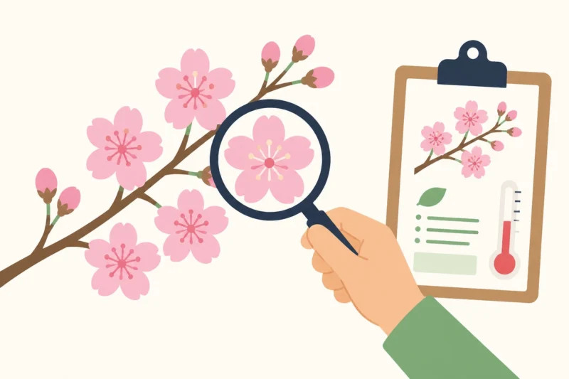 桜の開花予想の裏側