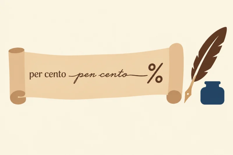 ％の記号の由来