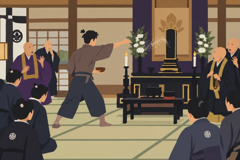 父の葬儀で事件