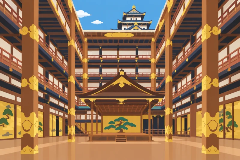 安土城の吹き抜け