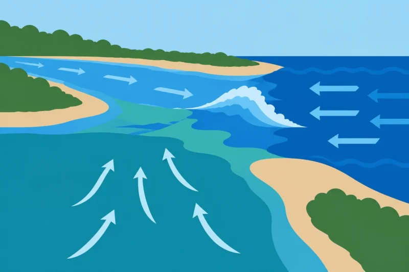 川が逆流する現象