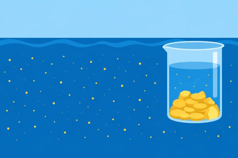海水には金がある
