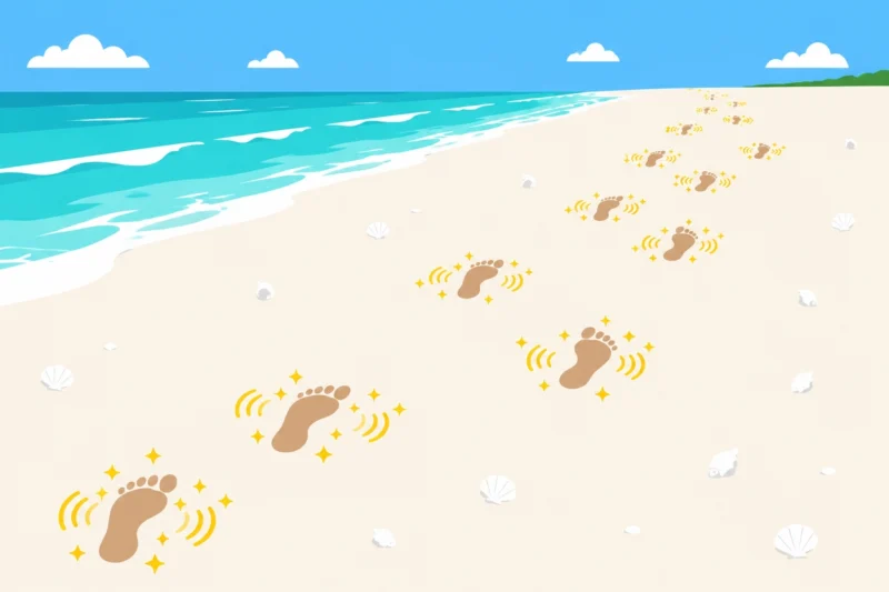 鳴き砂の浜