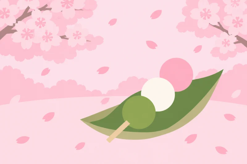 桜と三色団子