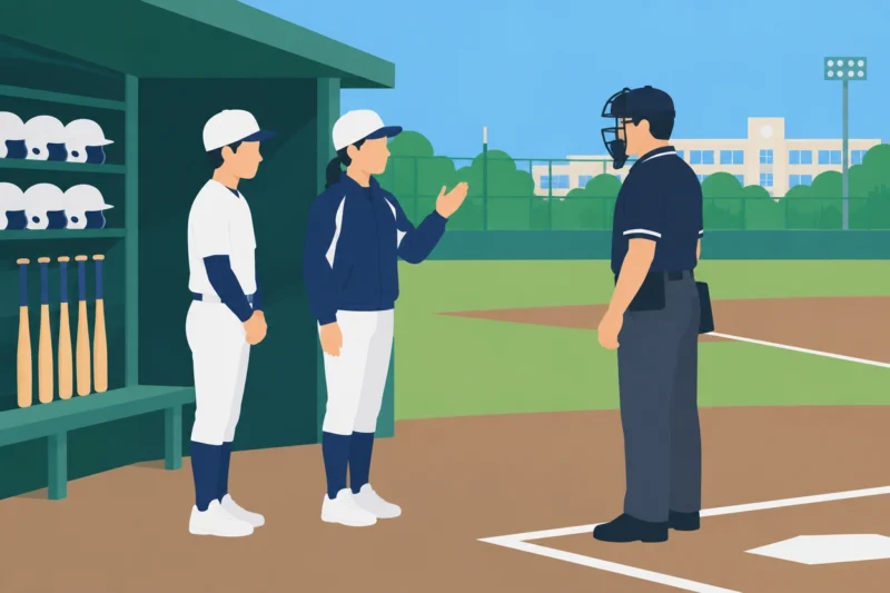 高校野球は抗議が認められない