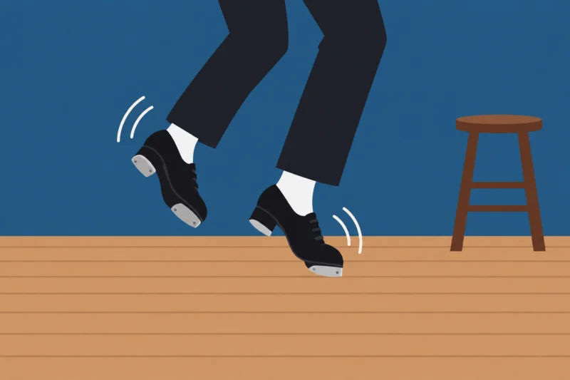 タップダンスの足元