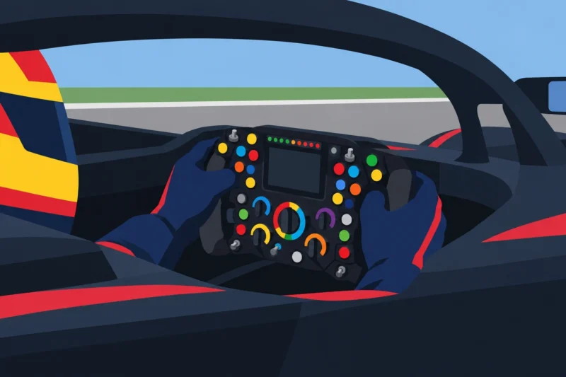 F1のハンドルは超複雑