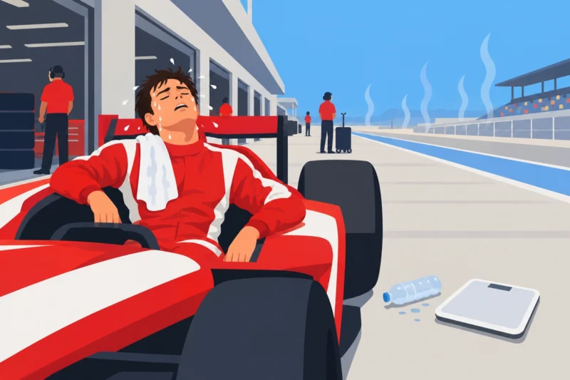 レースで体重が激減