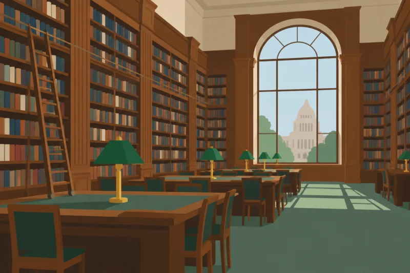 旧図書室が国会図書館に
