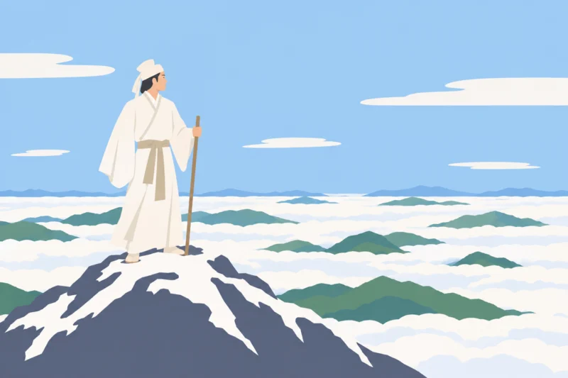 富士山に登った伝説