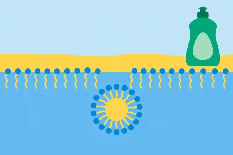 界面活性剤が水と油を混ぜる
