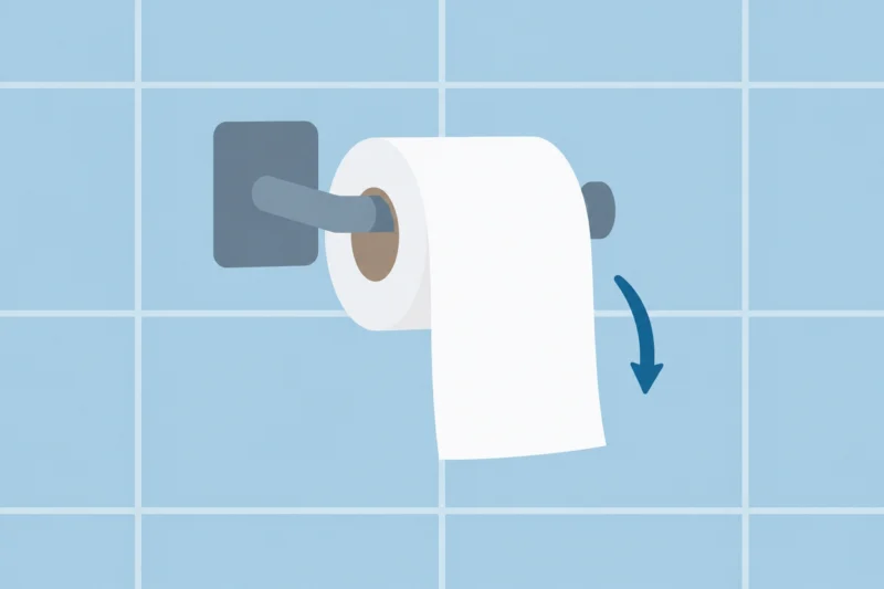トイレットペーパーの向き