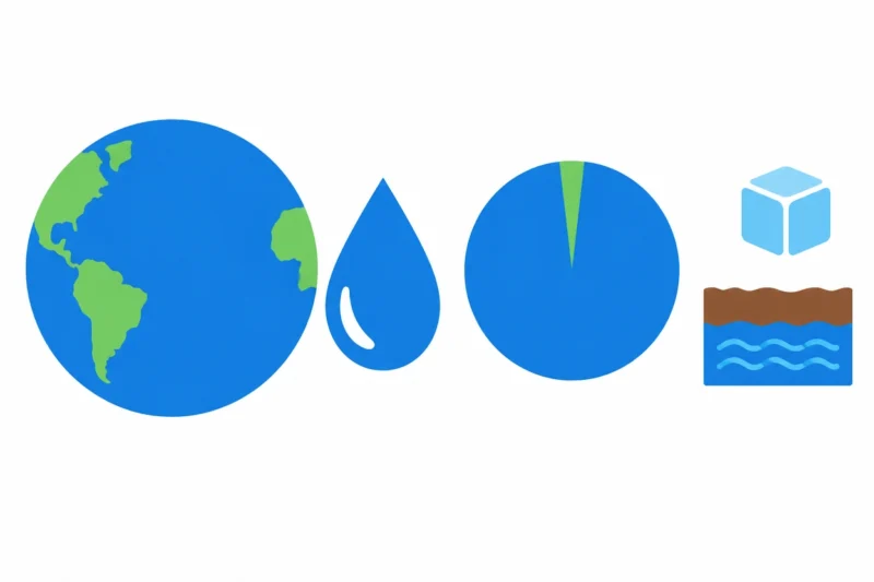 地球上の水のほとんど